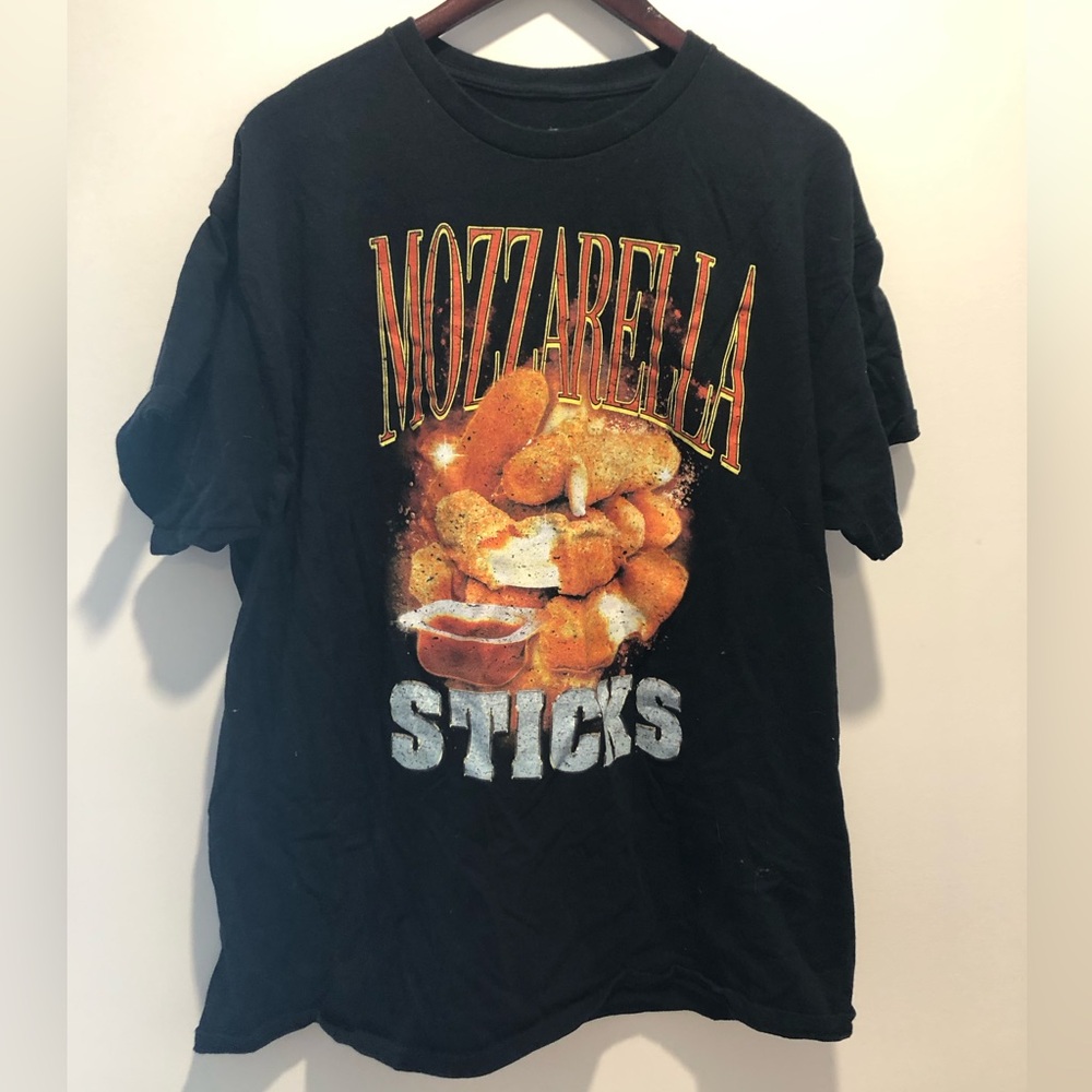 Black Mozzarella Sticks Graphic Tee